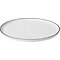 Assiette Broste Salt 28 cm porcelaine blanche noire