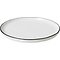 Broste Copenhagen Assiette à dessert Salt 18 cm Porcelaine blanche noire