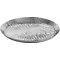 Breads candle bowl Crocodile aluminium silver round 13cm