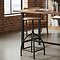 Brooms Swivel stool Sire mango wood iron black