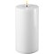 Deluxe Homeart LED candle real wax remote controlled 5x10 cm white