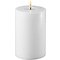 Deluxe Homeart LED Kerze Echtwachs fernbedienbar 10x15 cm weiß