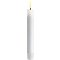 Deluxe Homeart LED stick candle real wax remote controlled set of 2 2.2x15 cm white