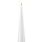 Deluxe Homeart LED taper candle real wax remote controlled 5x20 cm white