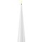 Deluxe Homeart LED taper candle real wax remote controlled 5x28 cm white