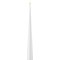 Deluxe Homeart LED taper candle real wax remote controlled 5x38 cm white