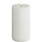 Deluxe Homeart LED candle real wax remote controlled 7,5x15 cm grooved white