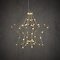 Luca Lighting LED star 3D 60 LED bianco caldo a batteria 30 cm oro