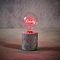 Luca Lighting Tischlampe Weihnachten batteriebetrieben und Timer 18 cm rot