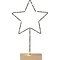 Luca Lighting LED decorative star battery operated 29cm metal black 