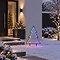 Luca Lighting LED aia pistik neoon kuuse 75 cm must LED RGB