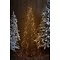 Árbol LED Luca Lighting, cónico, 560 LED, blanco cálido, para exterior, 1,85 m, negro