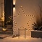 Luca Lighting LED Gartenstecker Stern 45 LED warmweiß batteriebetrieben 84 cm Metall schwarz
