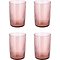 Bitz Kusintha Vaso de agua de 0,28 litros 4 piezas rosa
