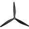 Gemfan 1308-3 13-inch 3-Blade Propeller, Black (1CW+1CCW)