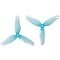 Gemfan Hurricane 2009-3 2 inch 3-blade propeller Clear Blue (4CW+4CCW)