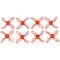 Gemfan 1220 31mm 4 Blade Propeller 0.8mm Hole Clear Red 4xCW 4xCCW