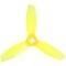 Gemfan 3028 3x2.8 WinDancer 3 Blade Propeller Clear Yellow 2xCW 2xCCW 3 pouces
