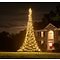 Fairybell LED tree flagpole 900 LED warm white outside 6m