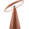 HomeBound by KY LED-es akkumulátoros asztali lámpa, Mush, elemmel működő, 26 cm, gesztenyebarna