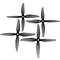 HQ Prop 4834 Four Blade V1S Grey 2CW+2CCW Poly Carbonate FPV Propeller 4 inch
