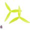 HQProp Flowerpig R29.5 5.1 pollici elica tripala gialla (2CW+2CCW)