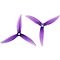 HQ FlowerPig Poly Carbonate 5.1 inch 3-blade propeller Purple (2CW+2CCW)