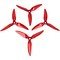 HQ Durable Prop 5048 Triple Blade New 5X4.8X3V1S Red 4 pieces PC FPV Propeller 5 inch