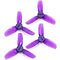 HQProp 2025 3 Blade Tiny Quad Propeller 3 Hole 2xCW 2xCCW Light Purple