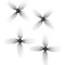 Пропеллер HQProp Ultralight 1,8×1,1×4, 45 мм, 4-лопастной, серый (2CW+2CCW)
