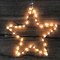 Lights4Christmas LED-Stern 40 LED warmweiss 30cm silber