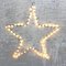 Lights4Christmas light star 60 LED 50cm metal silver outdoor
