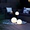 LED Solar Glow Ball Outdoor 20cm white