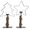 Kaemingk Tealight Holder Set di 2 Stella dell'Albero Ferro/Legno 44cm
