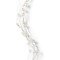 Kaemingk Lumineo fascio di luce 48 Micro LED bianco caldo 66 cm argento
