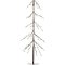 Kaemingk LED árbol pino cubierto de nieve 104 LED interior 120 cm marrón