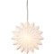 Kaemingk Lumineo papel de estrella iluminado 6 LED blanco cálido a pilas 40 x 10,5 cm blanco 