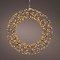 Kaemingk Lumineo Couronne LED 500 Micro LED classique chaude 38 cm métal noir