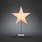 Konstsmide paper star with stand 71,5cm E14 socket incl. cable white