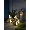 Konstsmide LED Reindeer Set di 5 40 LED bianco caldo acrilico per esterno trasparente