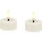 Candela Lights LED Teelicht fernbedienbar 4,5x2,5 cm 2er Set Kunststoff cream
