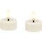 Candela Lights LED Teelicht fernbedienbar 4,5x2,5 cm 2er Set Kunststoff cream