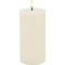 Candela Lights LED Kerze Echtwachs fernbedienbar 7,5x15 cm cream rustic