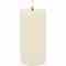 Candela Lights by LC Home LED Kerze Echtwachs fernbedienbar 7,5x15 cm creme