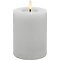 Candela Lights by LC Home LED candle real wax remote controlled 7,5x10 cm white