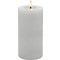 Candela Lights by LC Home Bougie LED en cire véritable télécommandée 7,5x15 cm blanche