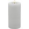 Candela Lights by LC Home Bougie LED en cire véritable télécommandée 10x20 cm blanche