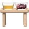 LSA bols en verre et cendre de limon sur pied 19,5cm