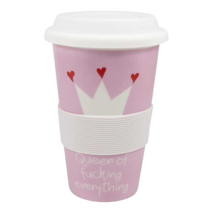 Mea Living Coffee to go Becher Porzellan 400 ml Queen of ...