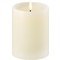 UYUNI Lighting LED Kerze PILLAR tiefer Docht 7,8 x 10 cm ivory